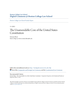 The Unamendable Core of the United States Constitution