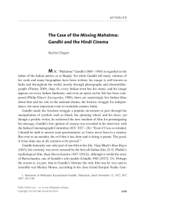 The Case of the Missing Mahatma: Gandhi and