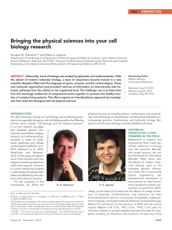 Bringing the physical sciences into your cell biology research