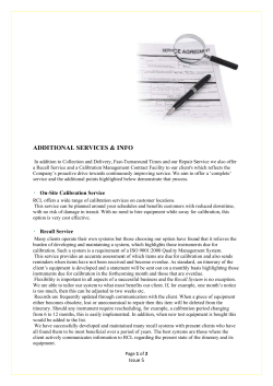 Additional Services
