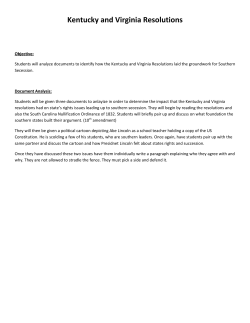 Kentucky and Virginia Resolutions