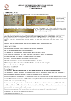 Follow the instructions given in the Notes for Teachers.