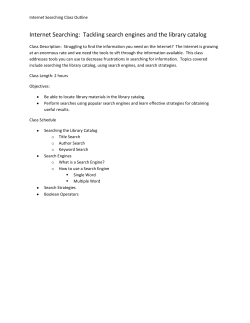 Internet Searching - Berks County Public Libraries