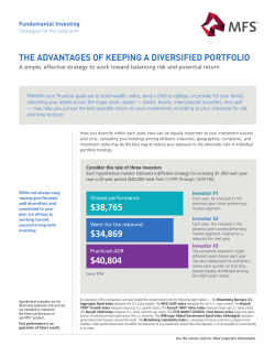 The Advantages of Keeping a Diversified Portfolio