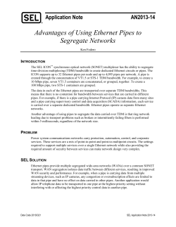 Advantages of Using Ethernet Pipes to Segregate Networks