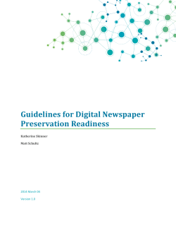 Guidelines for Digital Newspaper Preservation