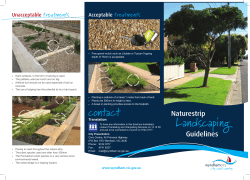 Nature Strips landscaping guidelines