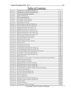 Table of Contents