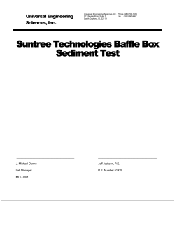 Sediment Field Test - Suntree Technologies, inc.