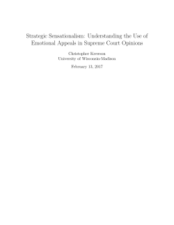 Strategic Sensationalism: Understanding the Use of Emotional