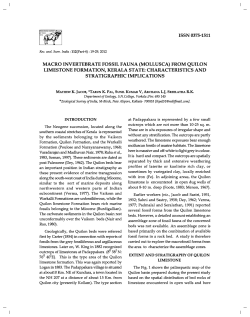 ISSN 0375-1511 MACRO INVERTEBRATE FOSSIL FAUNA