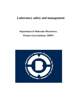 Laboratory safety and management