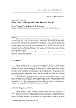 History and challenges of barium titanate: Part II
