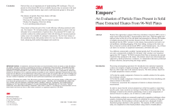 An Evaluation of Particle Fines Present in Solid - Sigma