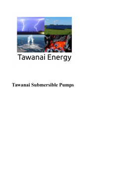 Tawanai Sumbersible Pumps