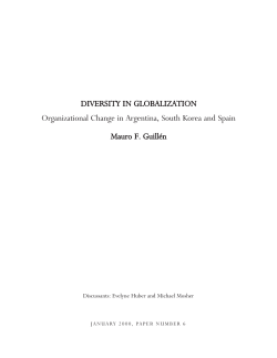 Diversity in Globalization: Organizational