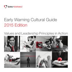 the Early Warning Cultural Guide