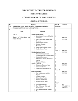 English - Course Module