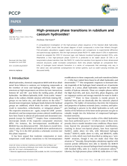 High-pressure phase transitions in rubidium and caesium hydroxides