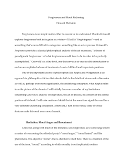 Forgiveness and Moral Reckoning