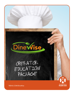 DineWise Operator Education Package