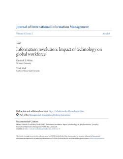 Information revolution: Impact of technology on global workforce