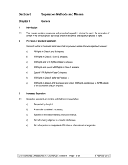 Separation Methods and Minima