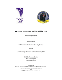 Extended Deterrence and the Middle East
