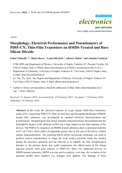 Morphology, Electrical Performance and Potentiometry of PDIF