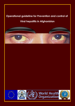 Operational guideline for Prevention and control of Viral hepatitis in