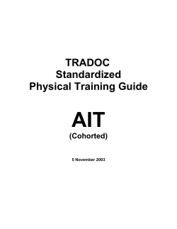 Standardized Physical Training Guide