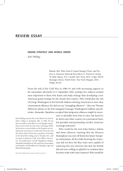 review essay - US Naval War College