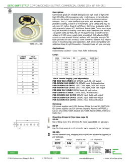 SS7C Soft Strip 7.3W 24VDC high ouTpuT