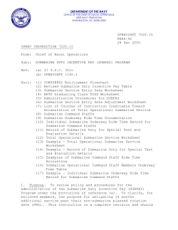 OPNAVINST 7220.15 PERS-42 28 Dec 2005 OPNAV