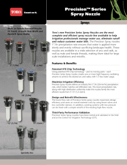 Precision&trade; Series Spray Nozzle