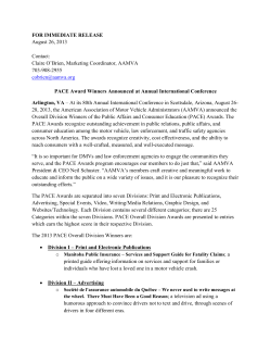 PACE Award Winners Announced at Annual International