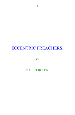Spurgeon - Eccentric Preachers - Grace