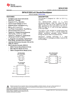 2-of-3 Decoder/Demultiplexer (Rev. C)