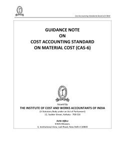 guidance note on cost accounting standard on material cost (cas-6)