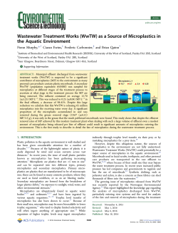 Wastewater Treatment Works (WwTW) as a