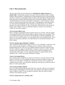 Lab 4 Macromolecules