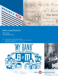The BMO Legacy - BMO Bank of Montreal