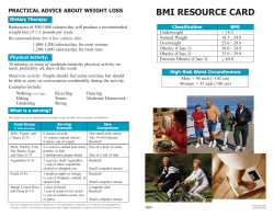 BMI Resource Card