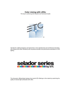 Color mixing with LEDs