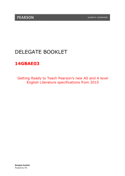 Delegate booklet