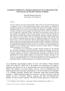 FAITHFUL INFIDELITY: CHARLES RICKETTS