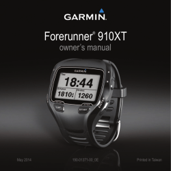Forerunner 910XT - static.garmin.com