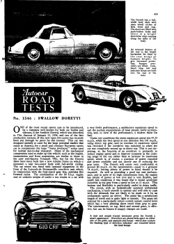 autocar 09|1954 - Swallow Doretti