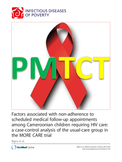 Factors associated with non-adherence to scheduled medical follow