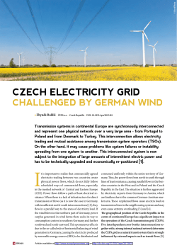 Czech electricity grid challenged by German wind